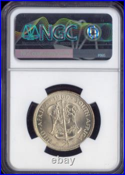 1960 South Africa Silver 2 Shillings NGC MS64 Quality