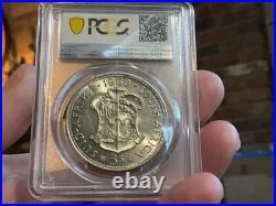 1960 South Africa silver 5 shillings, Union Commemorativ, PCGS MS64, KM-55 (SA9)