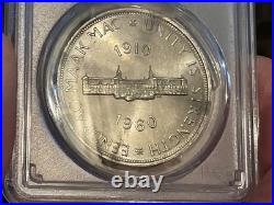 1960 South Africa silver 5 shillings, Union Commemorativ, PCGS MS64, KM-55 (SA9)