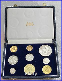1961 South Africa Gold 1-2 Rand & Silver Coin Set Pound Proof 3100 Mintage