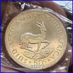 1961 South Africa Proof Set 7 Coin Individually Plastic Wrapped? S
