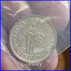 1961 South Africa Proof Set 7 Coin Individually Plastic Wrapped? S