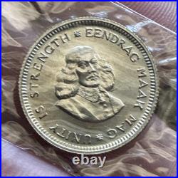 1961 South Africa Proof Set 7 Coin Individually Plastic Wrapped? S