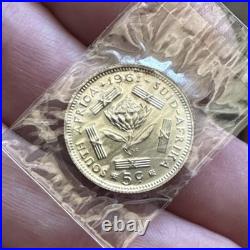 1961 South Africa Proof Set 7 Coin Individually Plastic Wrapped? S