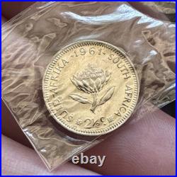 1961 South Africa Proof Set 7 Coin Individually Plastic Wrapped? S