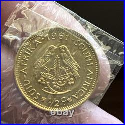 1961 South Africa Proof Set 7 Coin Individually Plastic Wrapped? S