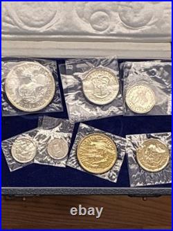 1961 South Africa Proof Set 7 Coin Individually Plastic Wrapped? S