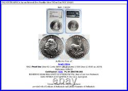 1962 SOUTH AFRICA Jan van Riebeeck Deer Prooflike Silver 50Cent Coin NGC i106264