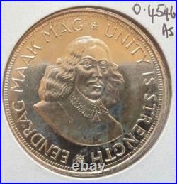 1962 South Africa 50 Cents Scarce Proof Silver Coin-km#62-mintage=3,844