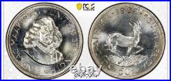 1962 South Africa 5 Shilings Proof Pcgs Pr67 Silver Coin