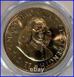 1962 South Africa 5 Shilings Proof Pcgs Pr67 Silver Coin
