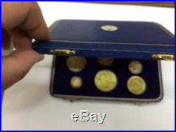1962 South Africa 9 Coin Gold And Silver Set