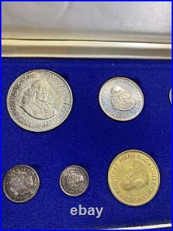 1964-1969 South Africa 7 Coin Proof Sets (7) Sets Total In OGP