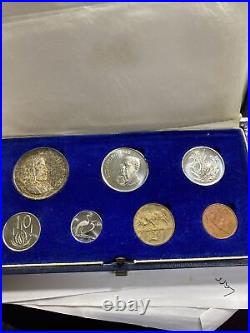 1964-1969 South Africa 7 Coin Proof Sets (7) Sets Total In OGP