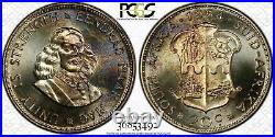 1964 South Africa 20 Cents Pcgs Pr65 Proof Color Toned High Graded Coin