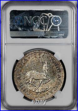 1964 South Africa 50 Cents Ngc Pl64 #d Silver Proof Like Toned