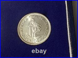 1964 South Africa 7 Coin Proof Set (5 Coins Silver) WithOriginal Packaging HG-BU
