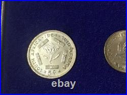 1964 South Africa 7 Coin Proof Set (5 Coins Silver) WithOriginal Packaging HG-BU