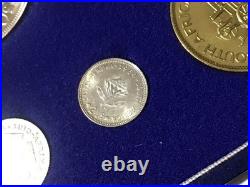 1964 South Africa 7 Coin Proof Set (5 Coins Silver) WithOriginal Packaging HG-BU