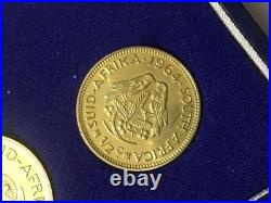 1964 South Africa 7 Coin Proof Set (5 Coins Silver) WithOriginal Packaging HG-BU