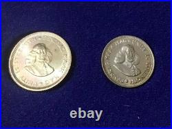 1964 South Africa 7 Coin Proof Set (5 Coins Silver) WithOriginal Packaging HG-BU