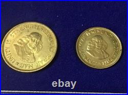 1964 South Africa 7 Coin Proof Set (5 Coins Silver) WithOriginal Packaging HG-BU