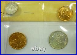 1964 South Africa 9 Coin Proof Set with Gold & Silver Original Presentation Case