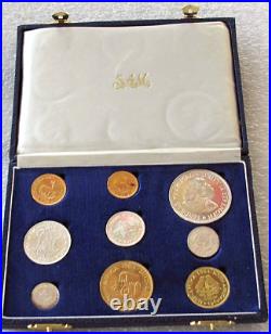 1964 South Africa Gold 1-2 Rand & Silver Coin Set Pound Proof 3000 Mintage