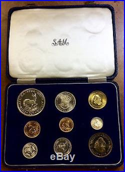 1964 South Africa Gold 1 & 2 Rand & Silver Proof Set 3000 Mintage