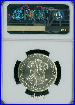 1964 South Africa Silver 20 Cents Ngc Pf67 Pq Mac 2nd Finest Grade & Spotless