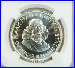 1964 South Africa Silver 50 Cents Springbok Ngc Pf 67 Pq Rare High Grade Gem