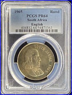 1965 South Africa PCGS Proof Set withSilver Rand Only 25K Proofs Minted in 1965