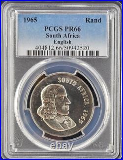 1965 South Africa PCGS Proof Set withSilver Rand Only 25K Proofs Minted in 1965