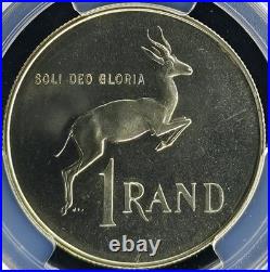 1965 South Africa PCGS Proof Set withSilver Rand Only 25K Proofs Minted in 1965