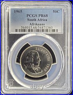 1965 South Africa PCGS Proof Set withSilver Rand Only 25K Proofs Minted in 1965 1965 South Africa PCGS Proof Set withSilver Rand Only 25K Proofs Minted in 1965