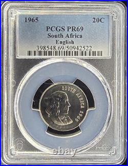 1965 South Africa PCGS Proof Set withSilver Rand Only 25K Proofs Minted in 1965