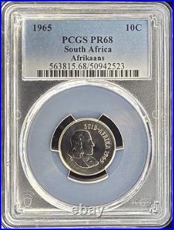 1965 South Africa PCGS Proof Set withSilver Rand Only 25K Proofs Minted in 1965