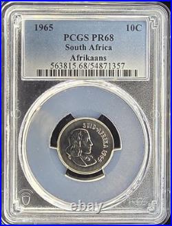 1965 South Africa PCGS Proof Set withSilver Rand Only 25K Proofs Minted in 1965