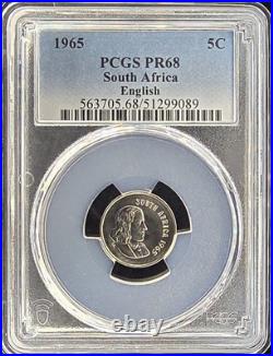 1965 South Africa PCGS Proof Set withSilver Rand Only 25K Proofs Minted in 1965