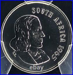 1965 South Africa PCGS Proof Set withSilver Rand Only 25K Proofs Minted in 1965