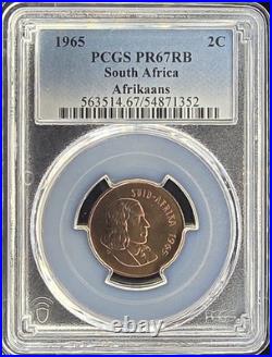 1965 South Africa PCGS Proof Set withSilver Rand Only 25K Proofs Minted in 1965