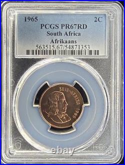 1965 South Africa PCGS Proof Set withSilver Rand Only 25K Proofs Minted in 1965