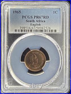 1965 South Africa PCGS Proof Set withSilver Rand Only 25K Proofs Minted in 1965
