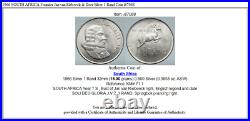 1966 SOUTH AFRICA Founder Jan van Riebeeck & Deer Silver 1 Rand Coin i87088