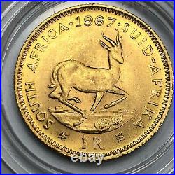 1967 1R 1 Rand Gold Coin South Africa