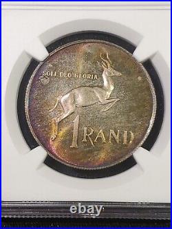1967 SOUTH AFRICA 1 RAND SILVER DR. VERWOERD-AFRIKAANS NGC PF66 Beautiful Toning