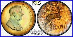 1967 South Africa Afrikaans Silver 1 Rand Pcgs Pr66 High Quality 1 Graded Higher