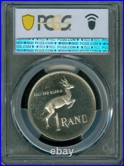 1968 South Africa Silver English Rand Pcgs Pr65 Dcam Mac Ultra Heavy Spotless