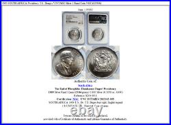 1969 SOUTH AFRICA Presidency T. E. Donges VINTAGE Silver 1 Rand Coin NGC i105802