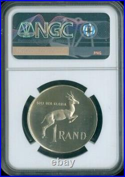 1970 South Africa Silver 1 Rand Ngc Pf66 Cameo Quality